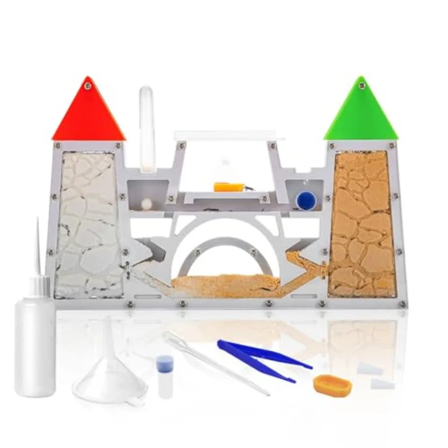 

Набор для создания муравьиной фермы: террариум для песчаной муравьиной колонии, развивающая научная игрушка для мальчиков, девочек и взрослых, красный, зеленый