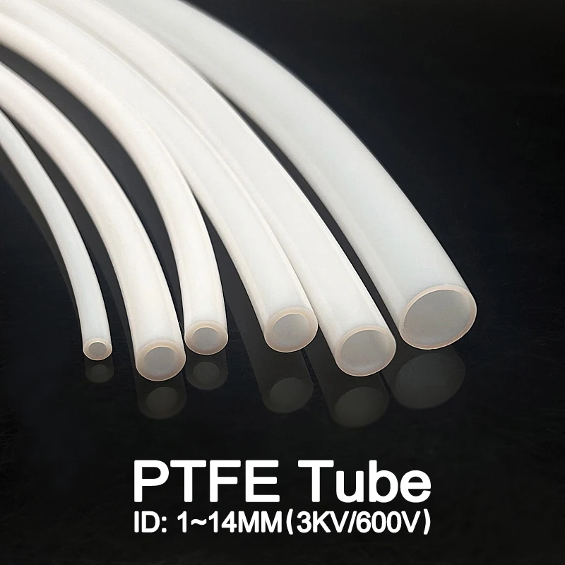 

Белая труба из ПТФЭ, внутренний диаметр 1 мм ~ 14 мм, высокая температура, коррозионностойкая, 260 градусов Цельсия, промышленная изоляционная трубка