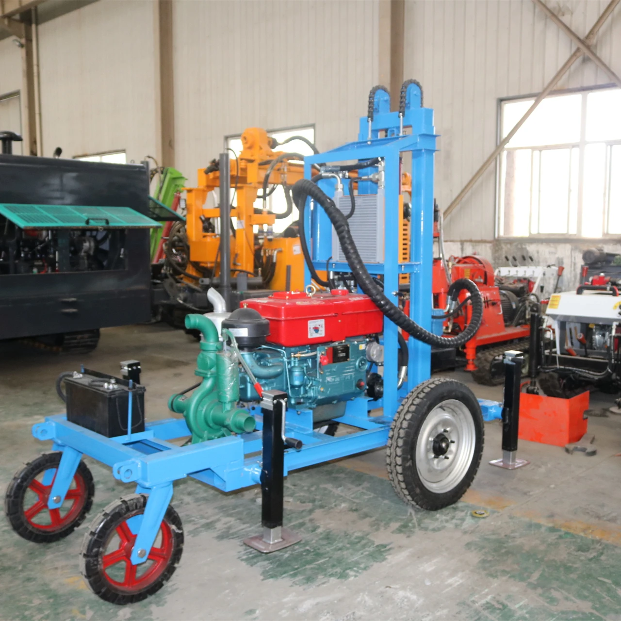 

Mountainous Region 100m Portable Water Well Drilling Rig Borehole Drilling Equipment for Remote Areas