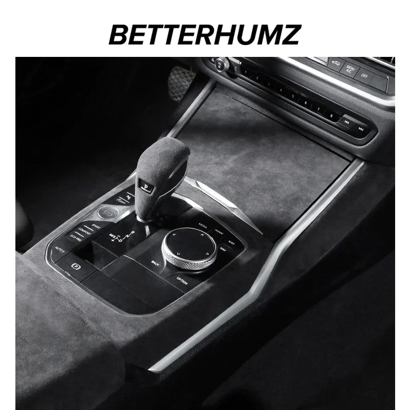 Betterhumz Car Central Console Panel Steering Wheel Trim For BMW G20 320i Sticker Made of Alcantara Interior Car Accessories