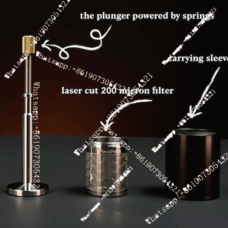 

Press Stainless Steel Press Type Coffee Filter Press Release Agitator Retractable Portable Brewing