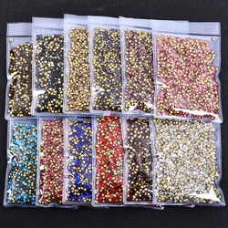 1440PCS 2MM SS6 Sharp Bottom Cone Diamonds Glass Nail Art Rhinestones Crystal Jewelry Decorations Manicure Charms Accessories