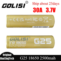1-12pcs Original Golisi G25 18650 Battery 2500mAh 3.7V 30A High Discharge Li-ion Cell Rechargeable Powerful Lithium Batteries