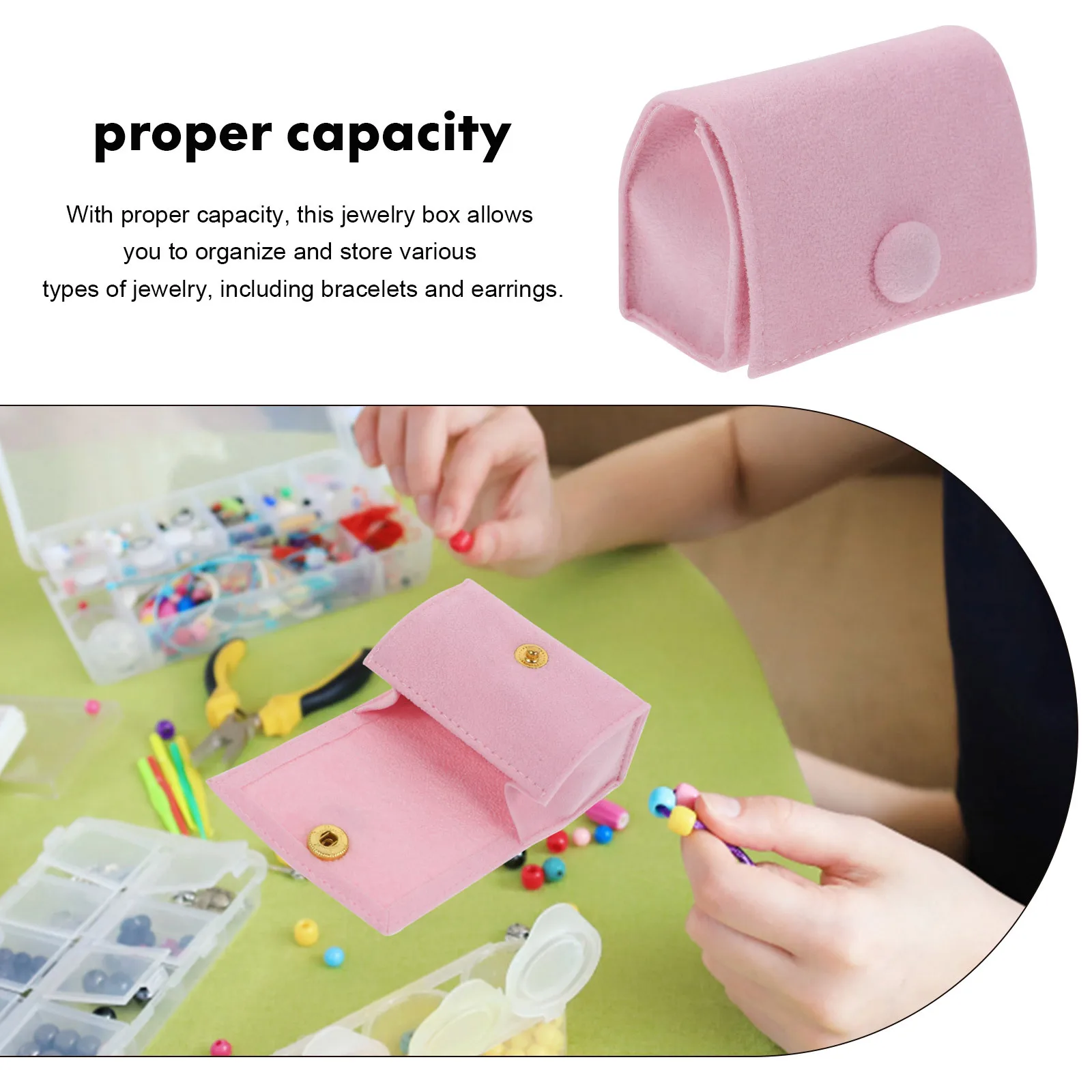 

Mini Ring Holder Small Jewelry Storage Box Travel Portable Decorative Jewelry Organizer Earring Case Ring Box Earrings Organizer