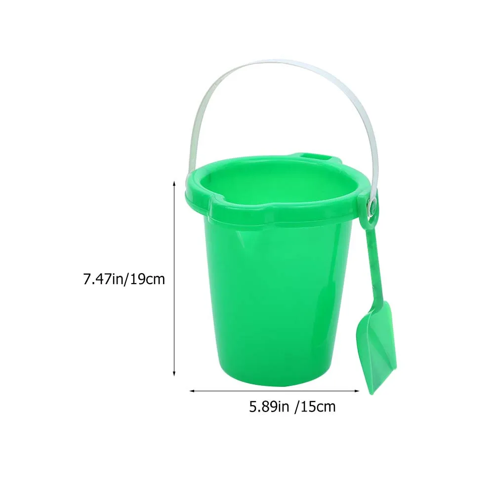 2 قطعة دلاء بلاستيكية للأطفال دلو مياه صغير محمول للشاطئ للأطفال في الهواء الطلق أدوات لعب الرمل المتينة حامل الرمل