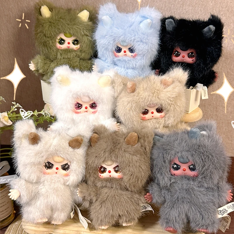 

Baby Three Wa Longlong Series слепая коробка милый дракон виниловый плюшевый брелок Mystery Box Wa Longlong кулон кукла-сюрприз сумка декор