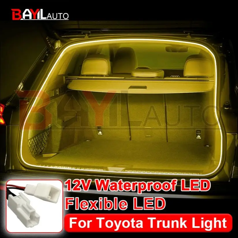 

Настраиваемый светодиодный светильник багажника автомобиля для Toyota RAV4 Wildlander BZ4X Corolla Cross, интерьерная атмосфера, неоновый свет, автомобильные аксессуары