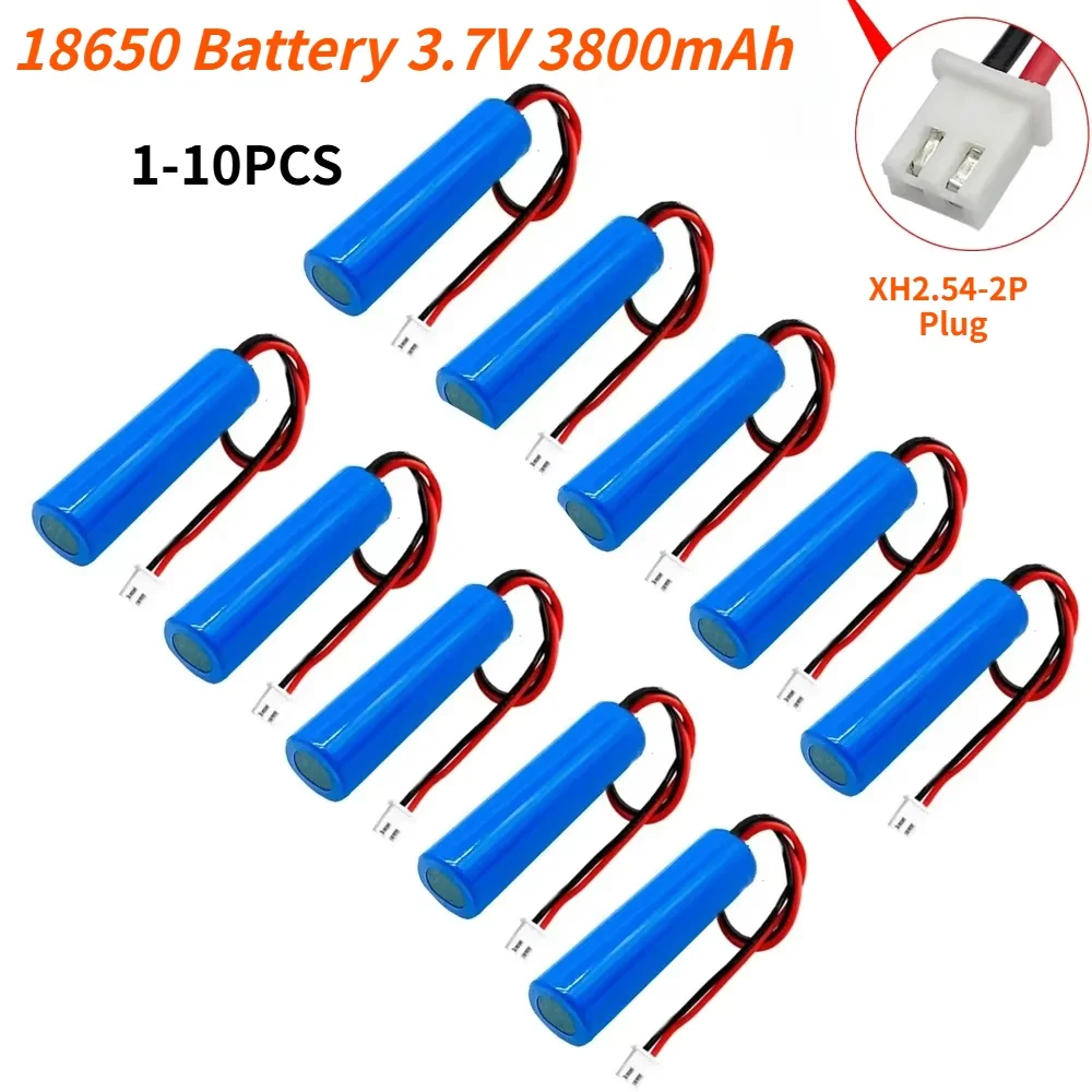3,7 V 18650 3800 mah Lithium-Batterie + PCB-Schutzplatine für Taschenlampe, Bluetooth-Lautsprecher, Haarschneidemaschine, LED-Licht, Spielzeug, Elektrowerkzeug