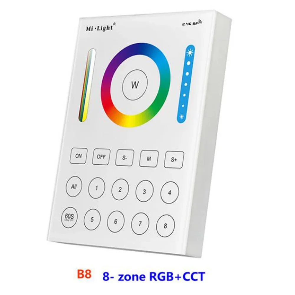 MiBoxer 2.4G Draadloos RGBCCT LED-paneel Afstandsbediening FUT100 FUT092 FUT092B B3 T3 B4 T4 B0 B8 S2W+ C5 Y3 FUT088 FUT089 FUT089B FUT089S