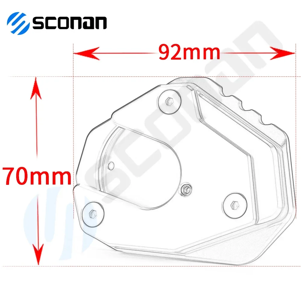 For KTM DUKE 125 200 390 Duke 200 duke 390 2011-2023 2022 2021 2020 Motorcycle Kickstand Side Stand Extension Enlarger Pad