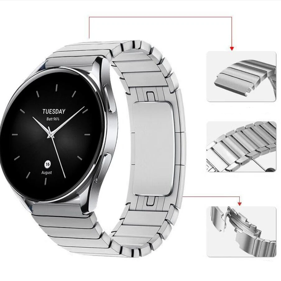 Stainless Steel Watchband Strap for Xiaomi Mi Watch Color2 Replacement Bracelet For Mi Watch Color Sport S1 Pro Wristband correa