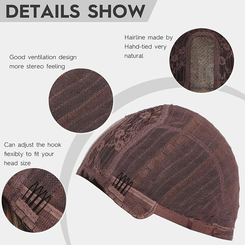 14 インチのブラウン ウォーター リップル ナチュラル カーリー レース フロント合成ウィッグは、女性の日常のパーティー、ハロウィーン、カーニバルに適しています。