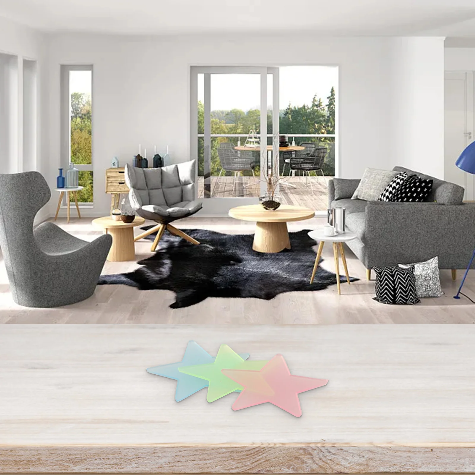 Family Time Kids Room Wall Stickers Stars Sticker Absorbs Light DIY Decal Family Time Activity For Ceiling Kids