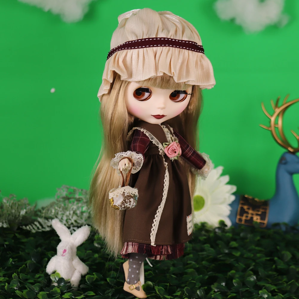 ICY DBS Blyth Doll Blonde Hair White Skin Matte Face 1/6 BJD OB24 ANIME GIRL