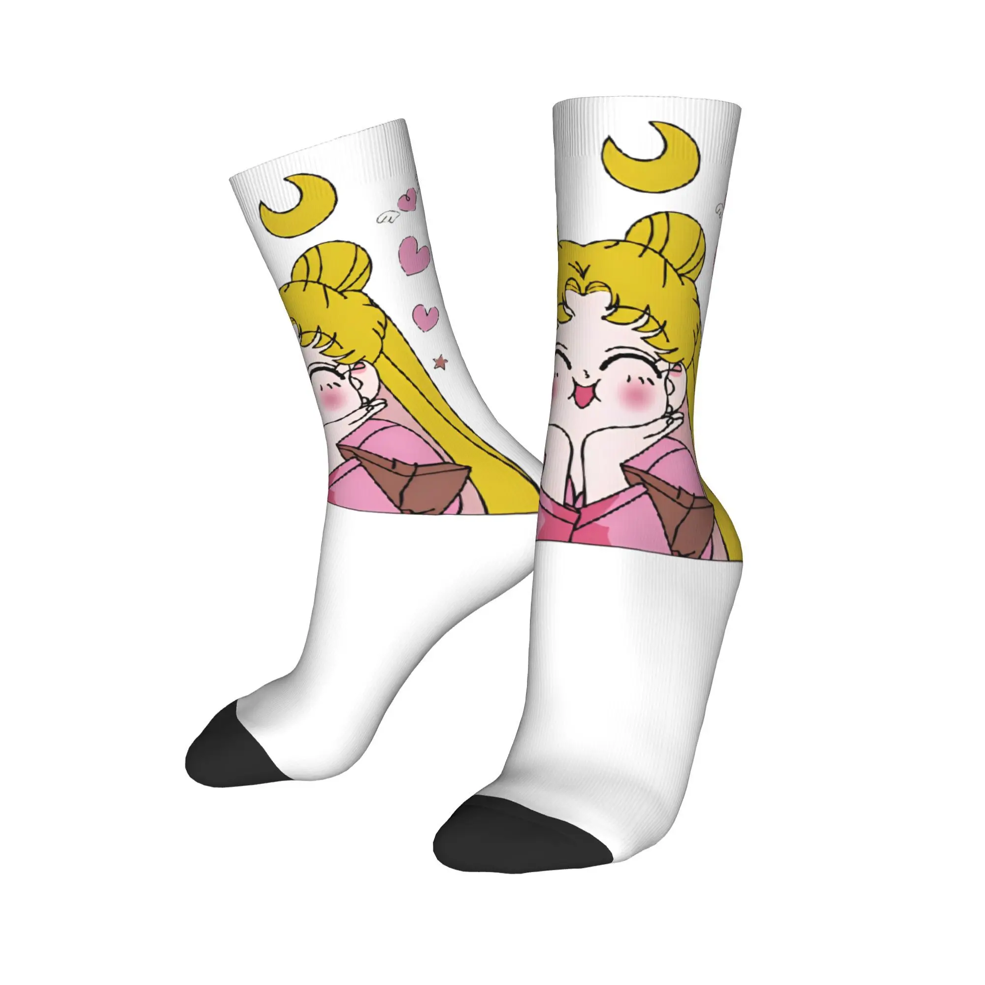 Men Women Sailors Moons venus Luna girls anime Socks Sweat Absorbing Funny Happy  Socks Wonderful Gifts