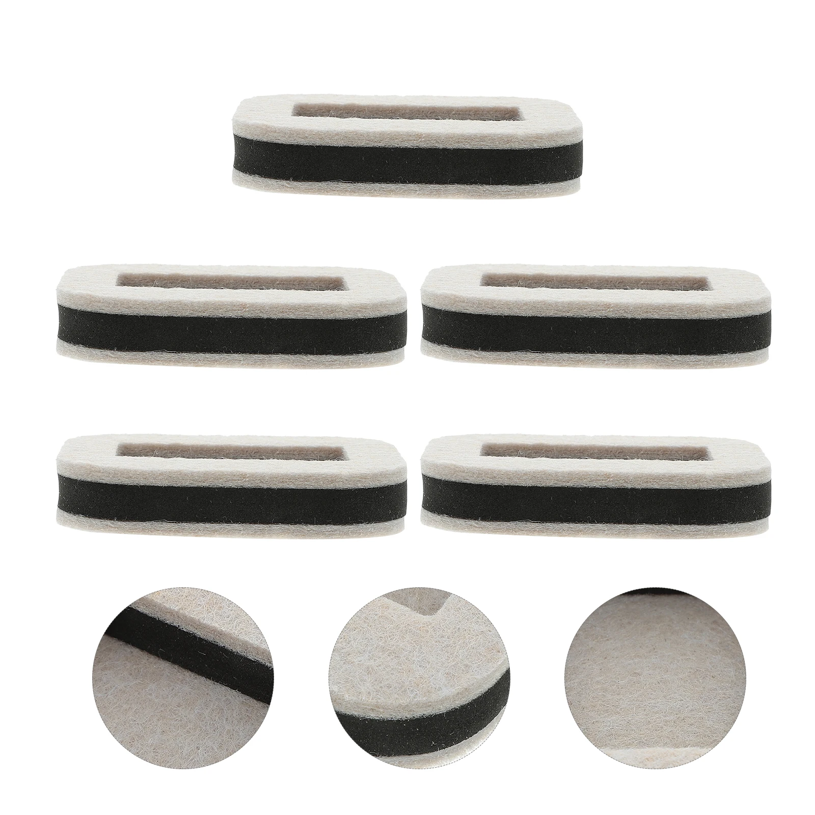 

5Pcs Chair Leg Stoppers Felt Furniture Pads Anti-Skid Floor Protectors for Home School Library