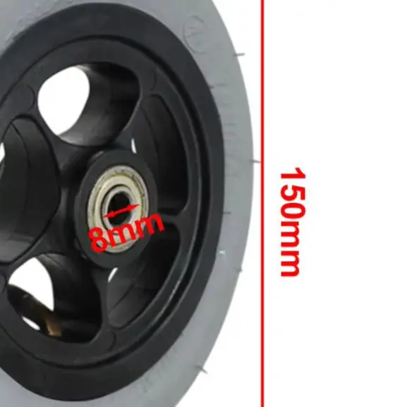 

For Ottobock Wheelchairs Electric Wheelchair Front Wheel Suitable For Ottobock Wheelchair 6 In Gray Tire 6-inch Size