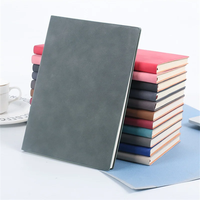 

Sheepskin Student Diary Soft Leather Cover Sketchbook Work Planner A5/A6/B5 Size Paper 100Sheets 200Pages Notebook Memo Notepad