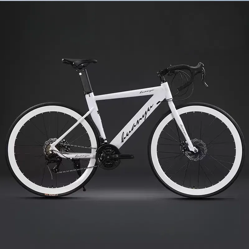 700C * 40MM bicicleta de carretera que cambia a mano 24 velocidades bicicleta de carreras de carretera freno de disco cascabel bicicleta amortiguador de viento bicicletas hombre adulto