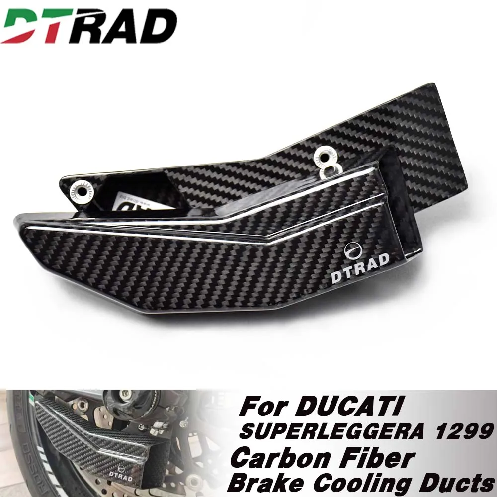 NEW Front Brake Ducts Carbon Fiber Cooling System Caliper Guard Covers For DUCATI SUPERLEGGERA 2014 SUPERLEGGERA 1299 2017