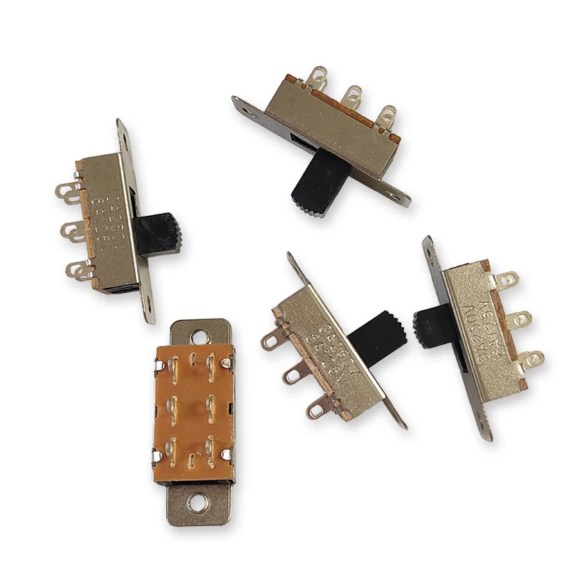 10 قطعة SS-23F19 (2P3T) مقبض الارتفاع 5/6/7/9/10 مللي متر 3 والعتاد 6Pin ثلاجة السيارة تيار كبير تبديل الشريحة DIP التبديل 3/6A 250/125 فولت #4