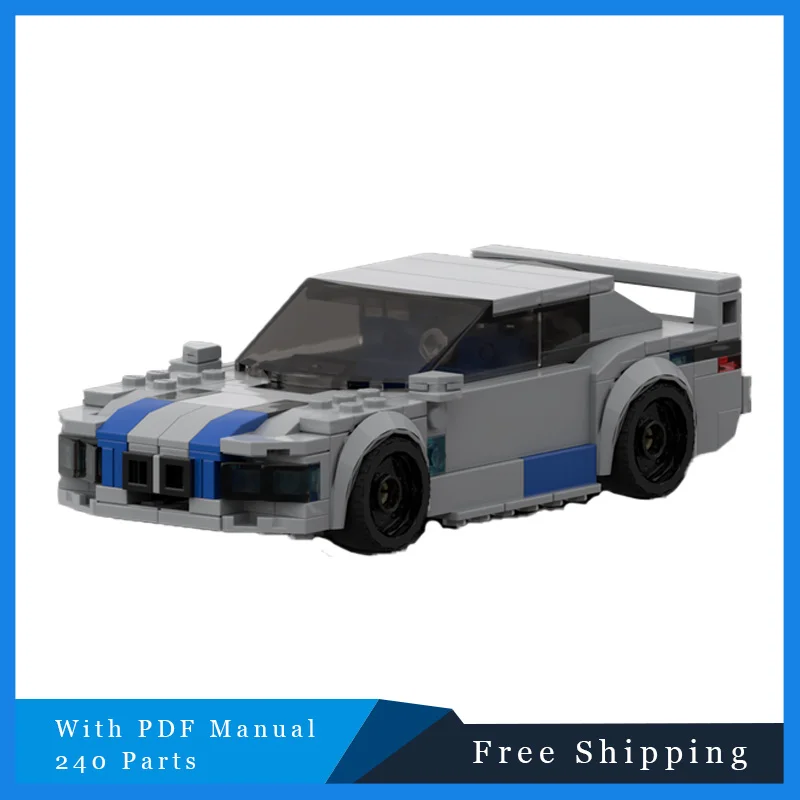 

240 шт. MOC Cool Speed City Sports Car Технология Кирпичи Строительный блок Модель Креативная игрушка-дисплей для взрослых и детей Подарок на день рождения