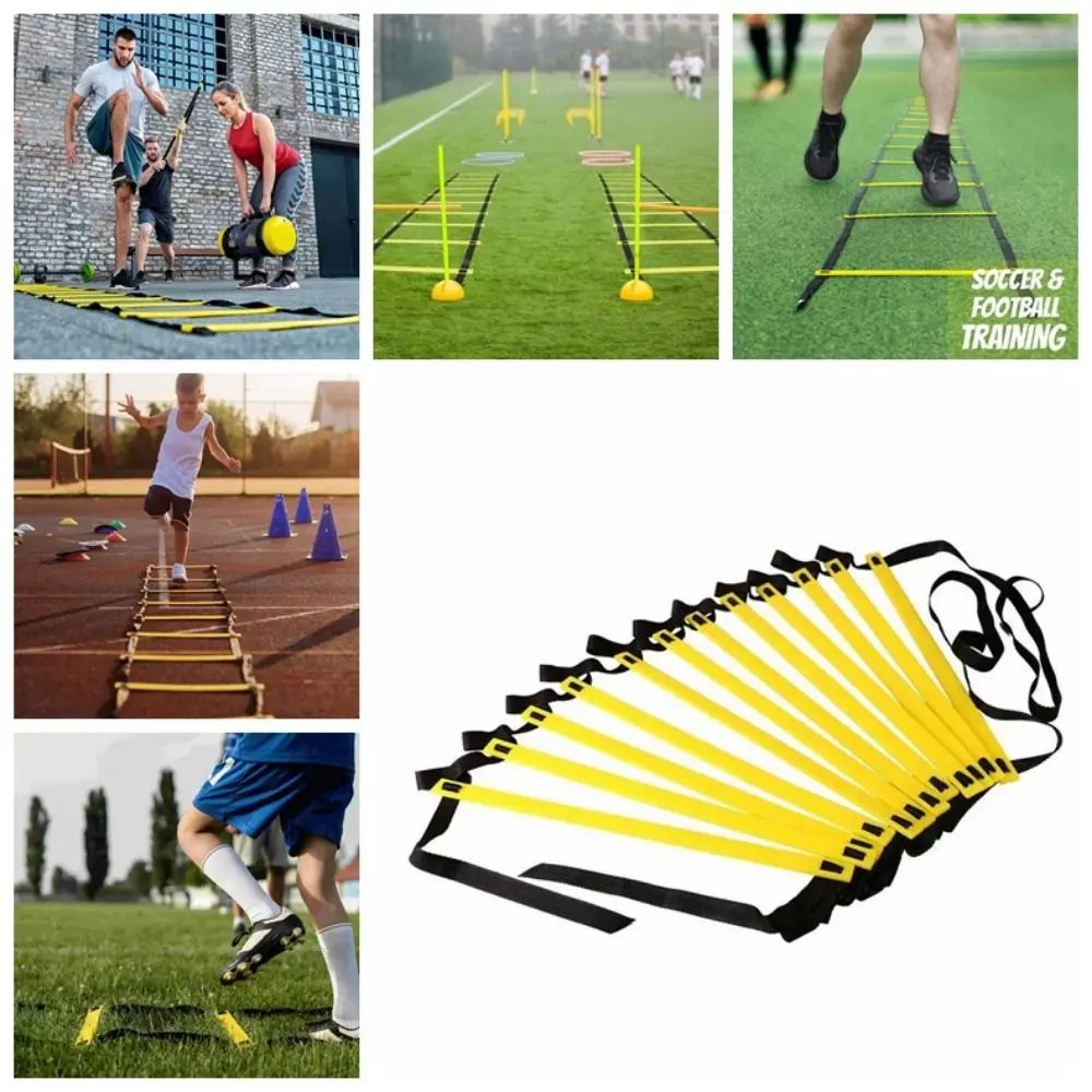 Nylon Strap Football Training Ladder Speed Training Adjustable Flexibility Speed Ladder Portable Carrying Bag