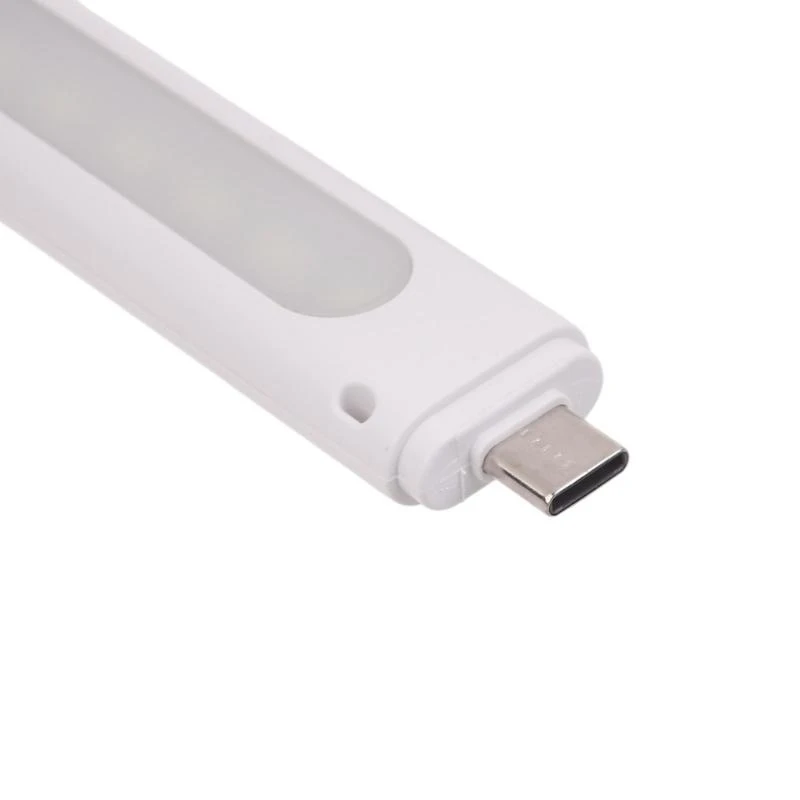 L4MD LED USB LED con 10 perle LED Mini lampada notturna Micro USB o Interfacce tipo C per banchi alimentazione e