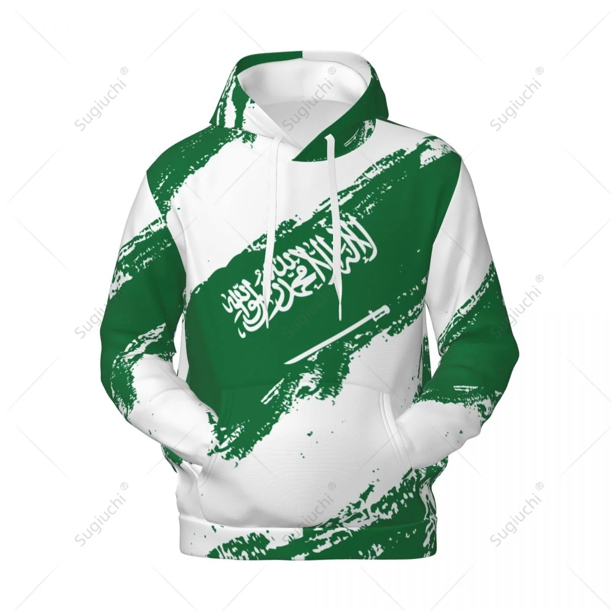 Unisex Saudi Arabia Flag Color Hoodie 3D Men Women Harajuku Sweatshirt Pullover Hoodies Polyester Casual