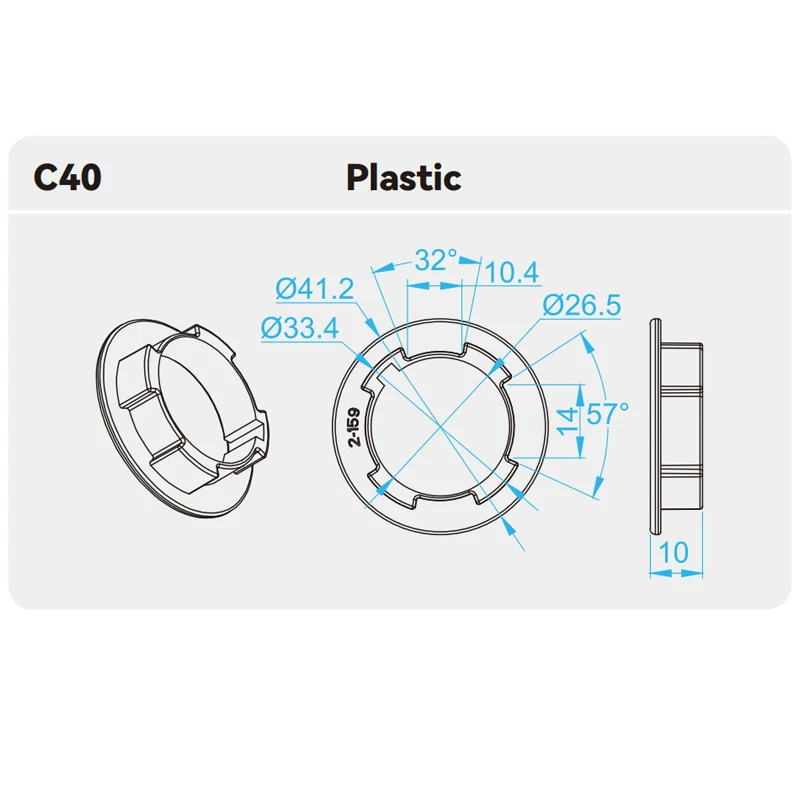 Crown    Drive Adapter      Electric curtain accessories C40 D40