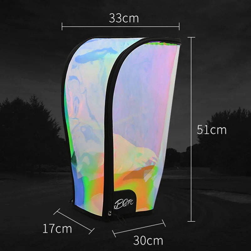 PGM Golf Bag Rain Cover Waterproof Hood Protection Lightweight Raincoat Transparent Protector Colorful Supplies Bracket Cap