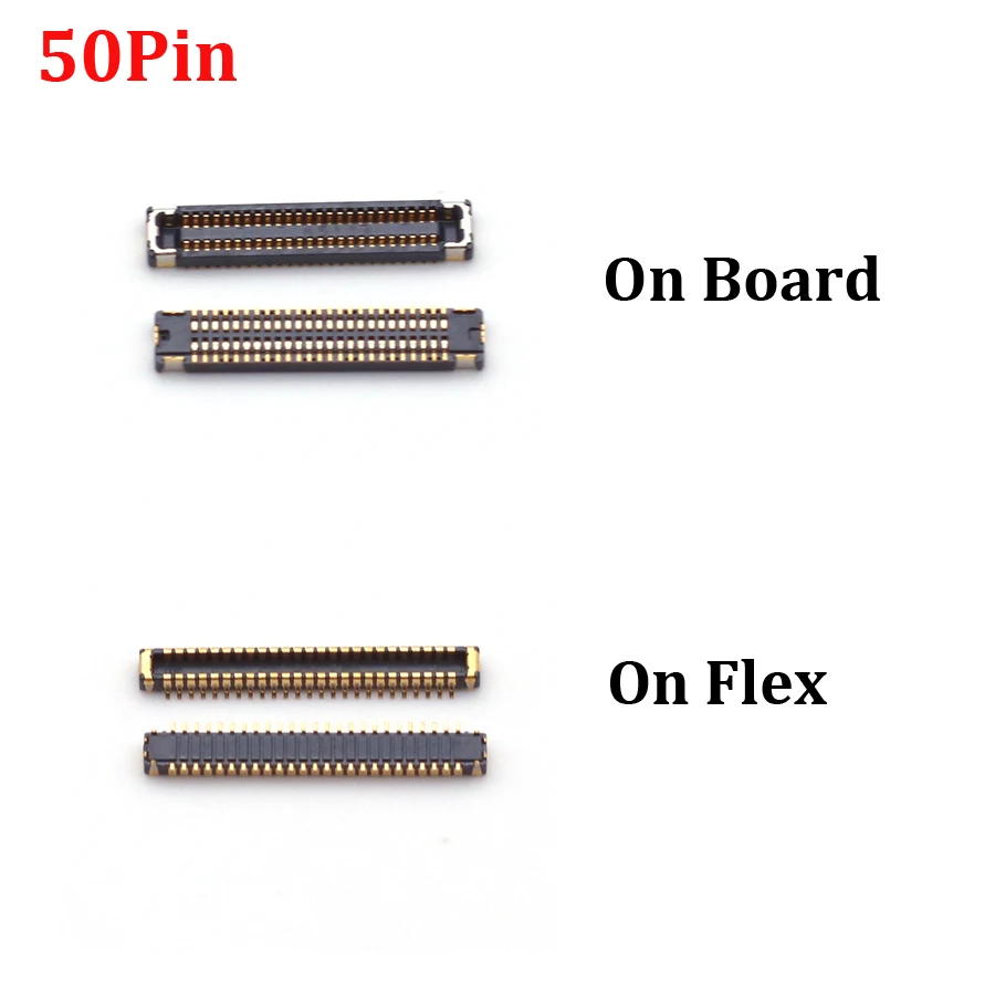 2Pcs LCD Display Screen Flex Cable FPC Connector For Lenovo Tab M8 HD PRC ROW TB-8505X TB-8505F TB-8505 Plug Motherboard 50 Pin