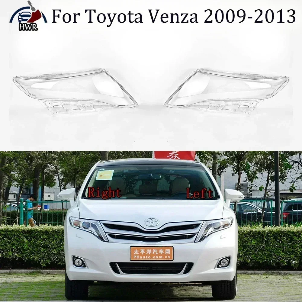 

For Toyota Venza 2009-2013 Front Headlamps Cover Lens Headlights Shade Transparent Lampshade Plexiglass Shell Replace Housing