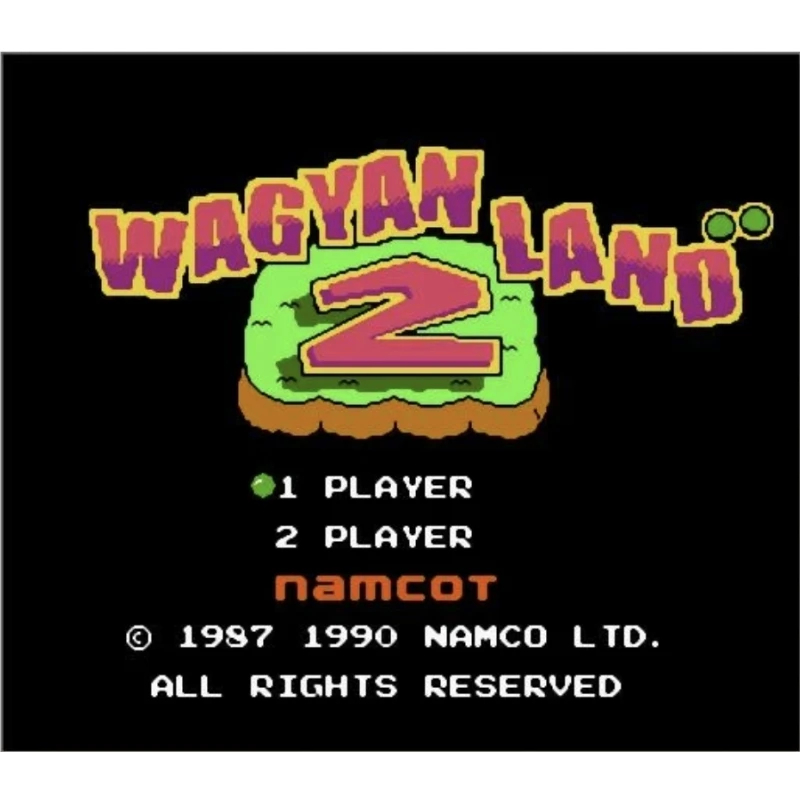 Wagyan Land 2 English Cartridge for FC Console 60Pins Video Game Card