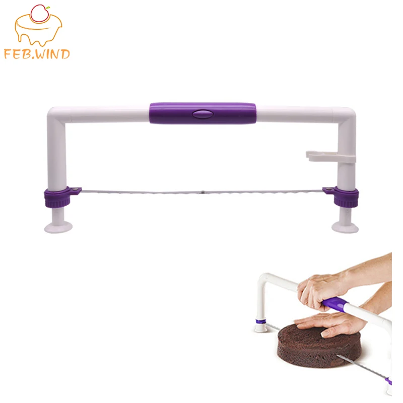 Folding Adjustable Cake Leveler Chef Professional Stainless Steel Cake Slicer Cakes Saw/Layer Cutter Kitchen Baking tools