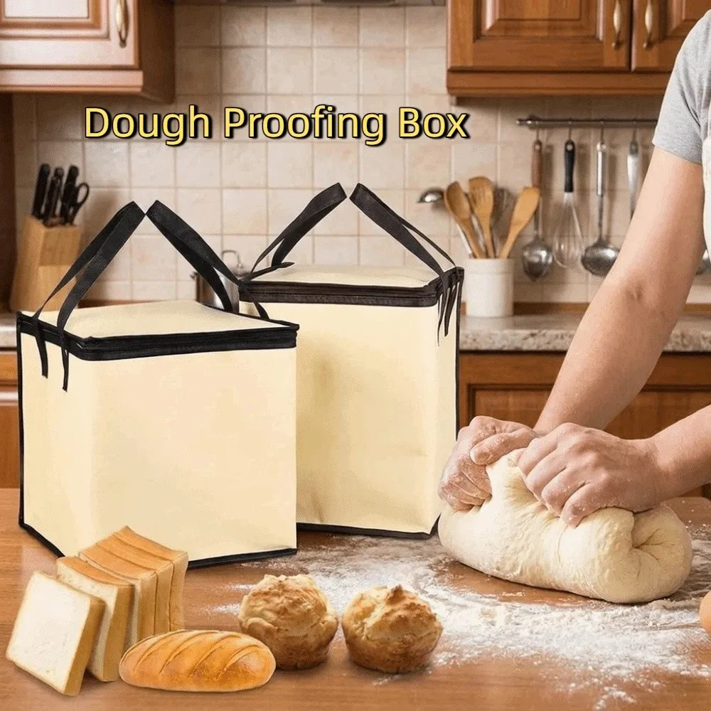 20L Capacity Bread Proofing Box Aluminum Foil Folding Dough Proofing Box with Temperature Control 3/9 Gears Baking Proofing Box