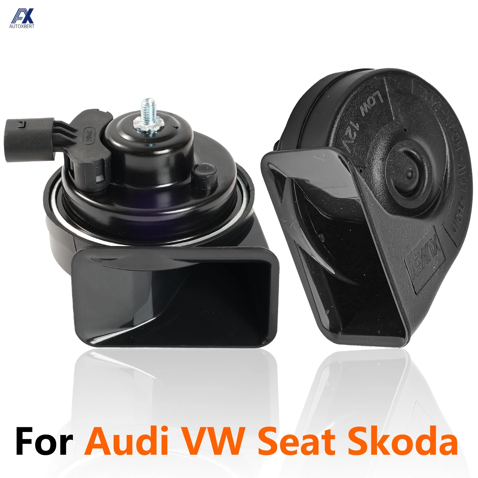 410/510Hz High Low Pitch Snail Horn Loud For Audi A3 A4 A6 A8 Q3 Q5 Q7 TT B6 B7 Skoda Octavia MK4 VW Passat Jetta MK7 Audi A6 A4