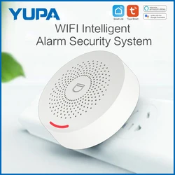 Inteligentny system alarmowy WIFI z czujnikiem ruchu Inteligentne życie i kontrola aplikacji Tuya Kompatybilny z Alexą i Asystentem Google