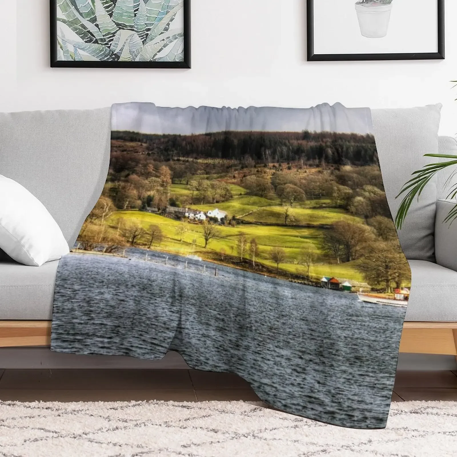 Coniston Water Throw Blanket Weighted Softest Blankets