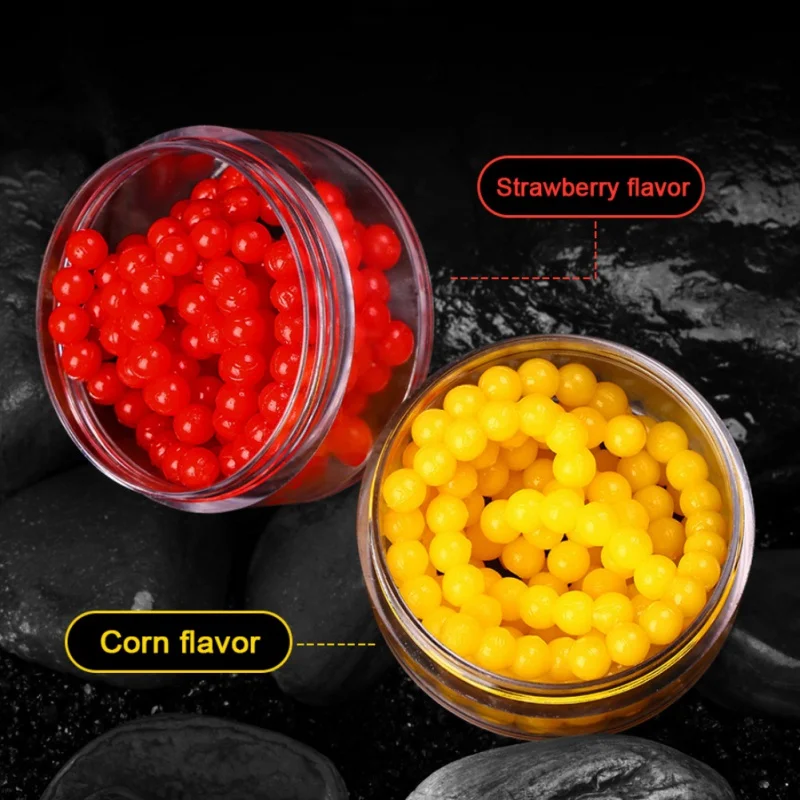 Fishing Tpr Floating Water Beads With Strawberry Scent And Corn Scent Fishing Tools