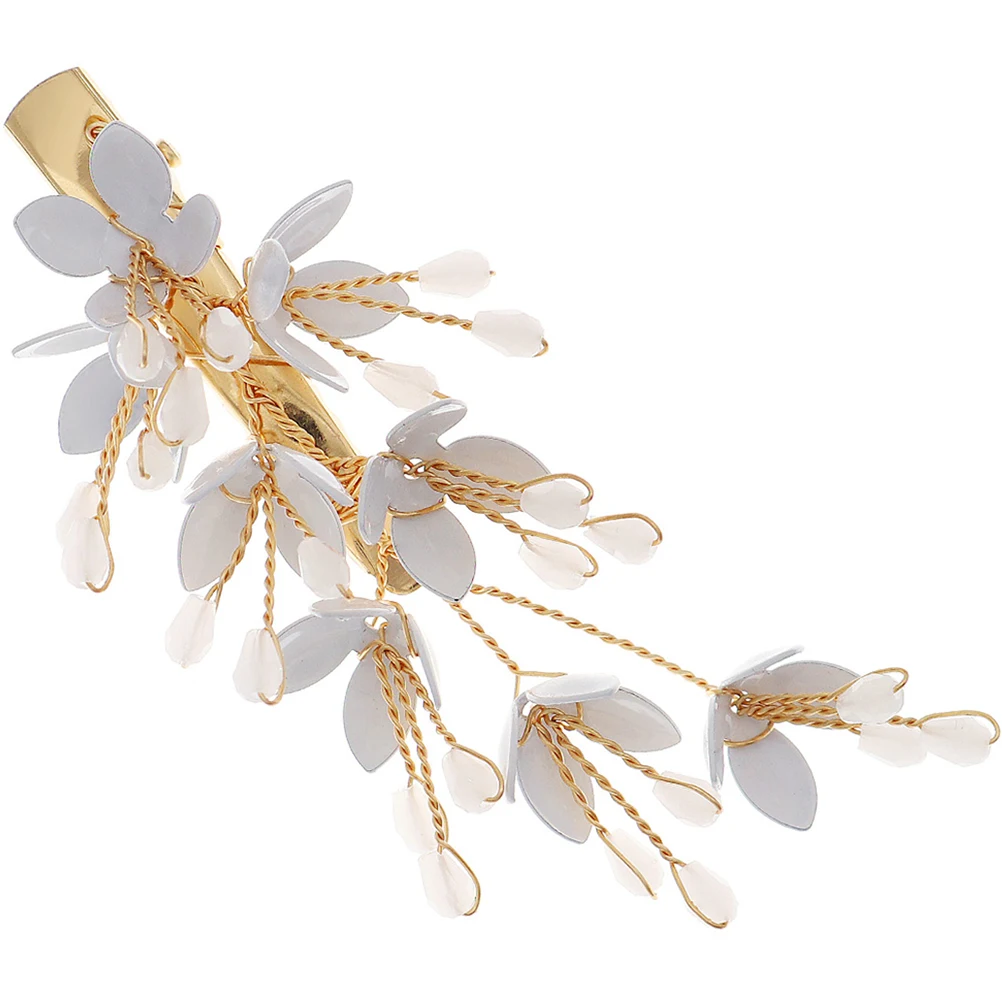 

Flower Side Clip Hairpin Wedding Accessories Girls Bride Headpiece Hair Barrette Crystal HairDecoration Women Hair Clips