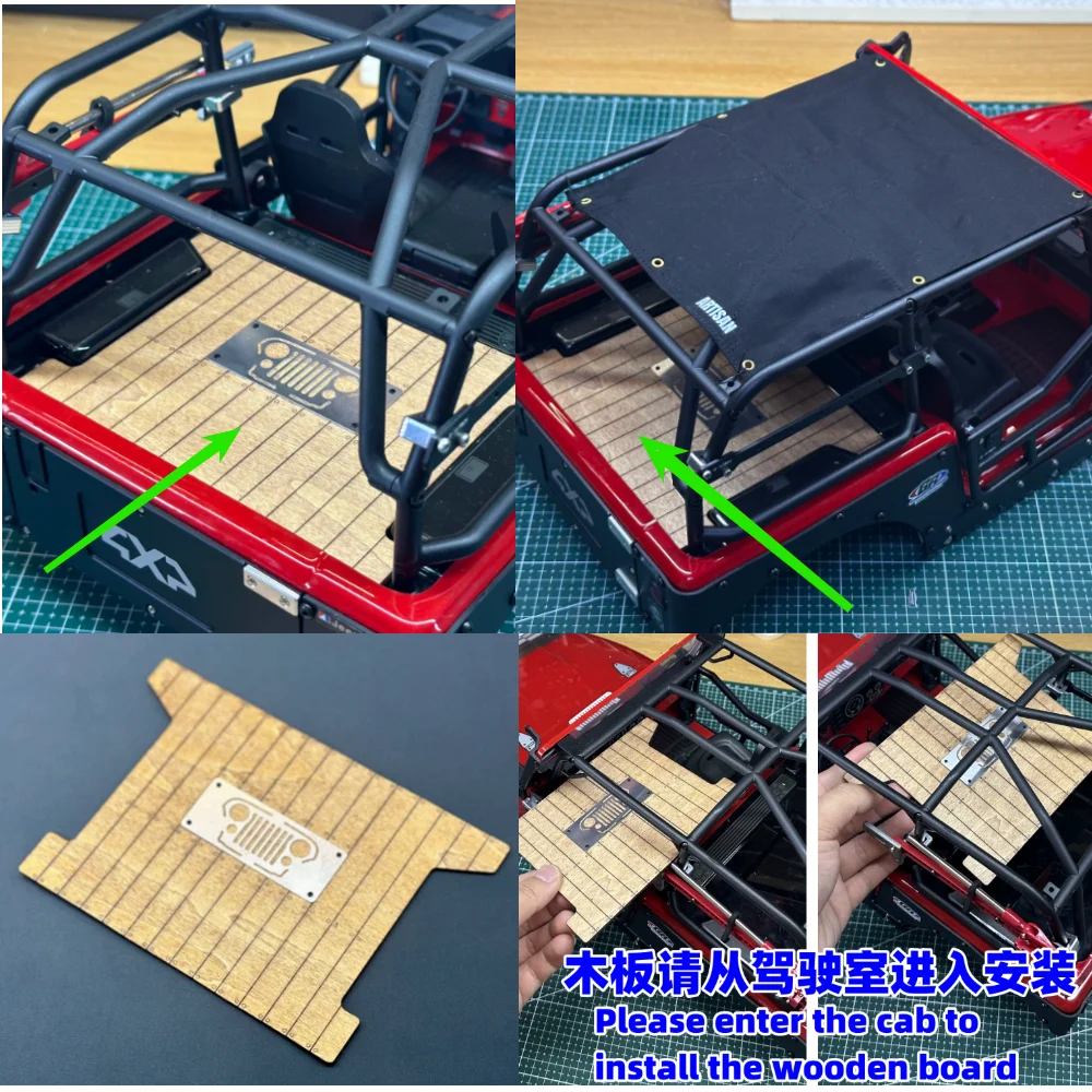 rc-off-road-crawler-cargo-bed-wooden-panel-kit-1-10-for-axial-scx10-cj7-customizable-size-rear-tray-model-replacement-parts