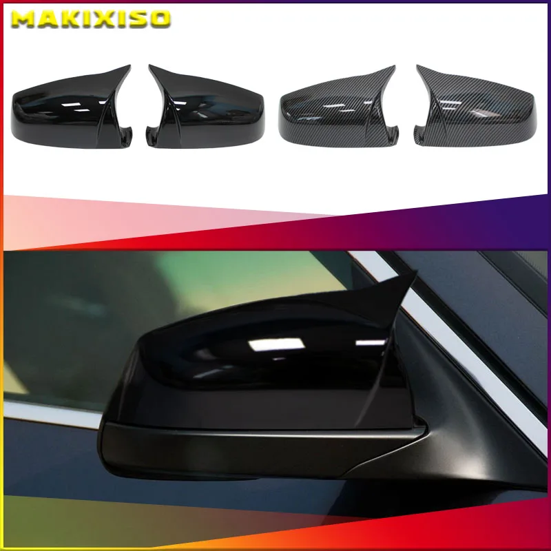 

Side Wing Rearview Mirror Cover Cap for BMW 5 6 7 Series E60 E61 E63 E64 F01 F02-F04 F06 F07 F10 F11 F12 F13 Carbon Fiber Black