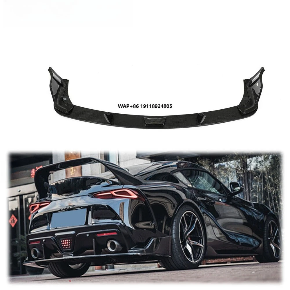 

Fits for Supra GR A90 19-22 Real Dry Carbon Rear Bumper Diffuser Lip Spoiler 5PCS