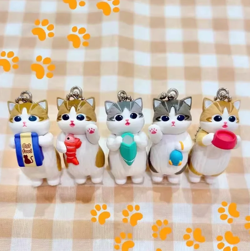 

New Mofusand Cat Food Series Blind Box Anime Character Accessories Cute Doll Handmade Model Decoration Toy Collectible Gift