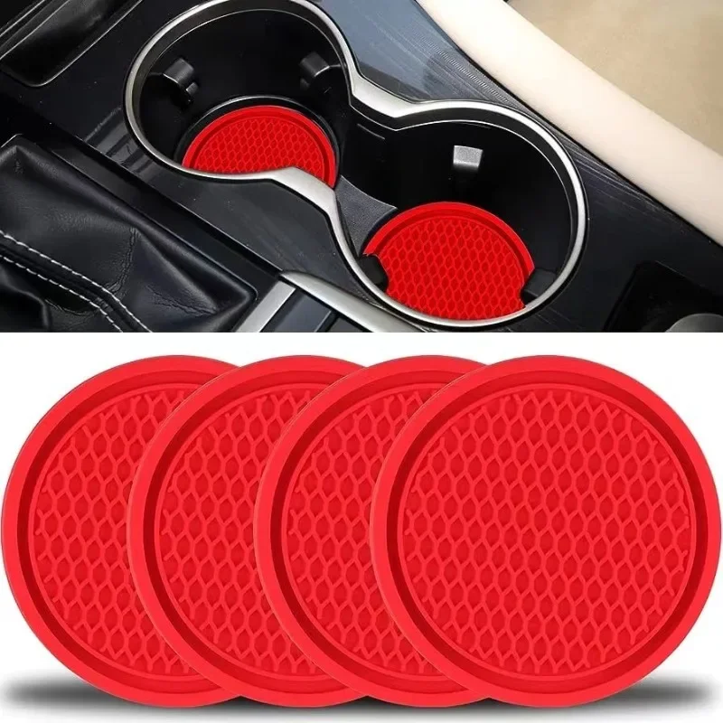 

Car Cup Holder Anti-Slip Coasters Premium PVC Car Coasters Universal Fits Perfectly for Most Cup Car Interior Accessories，1pcs