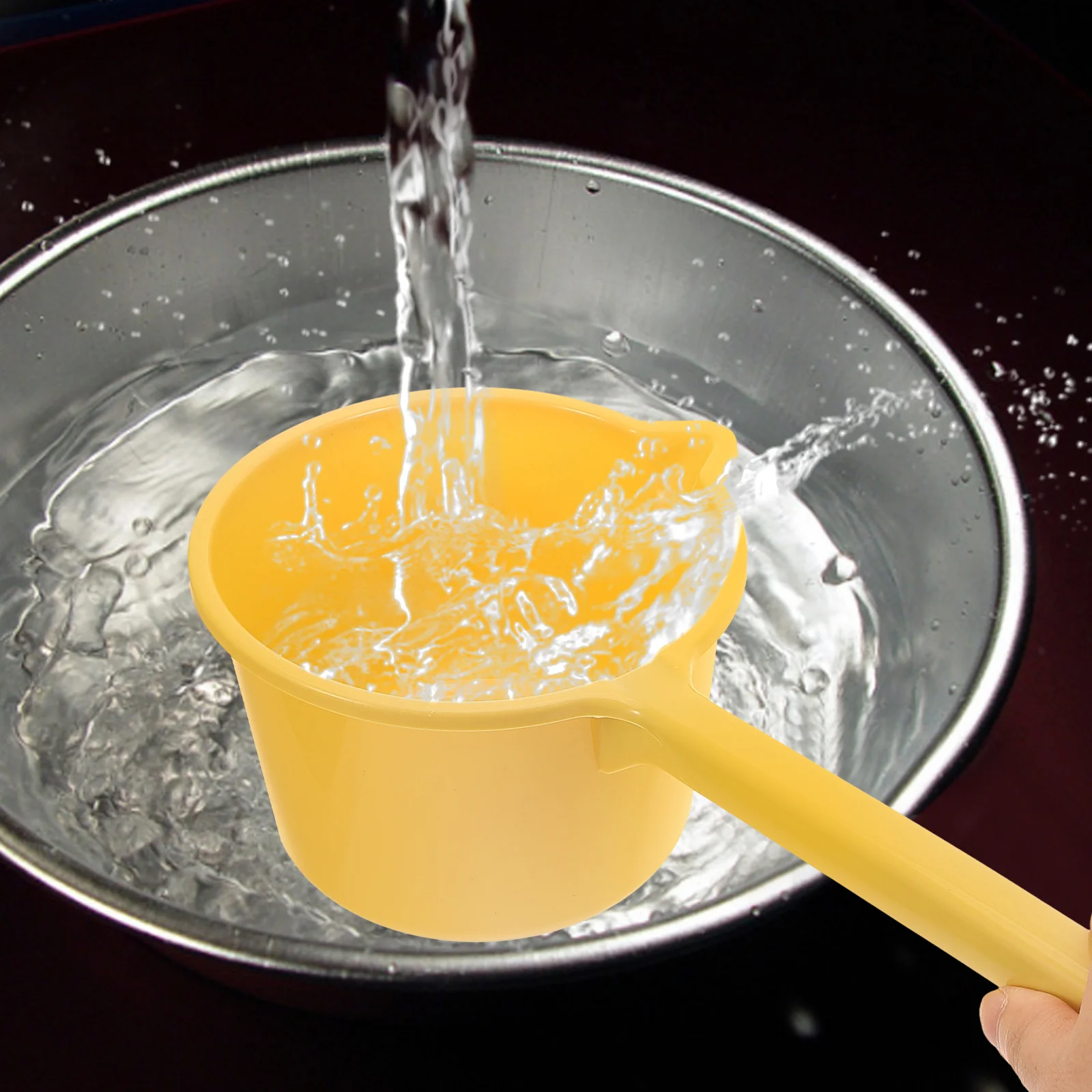 

3 Pcs Water Scoop Watering Ladle Shampoo Spoon Long Handle with Pp Bathroom Tool Dipper