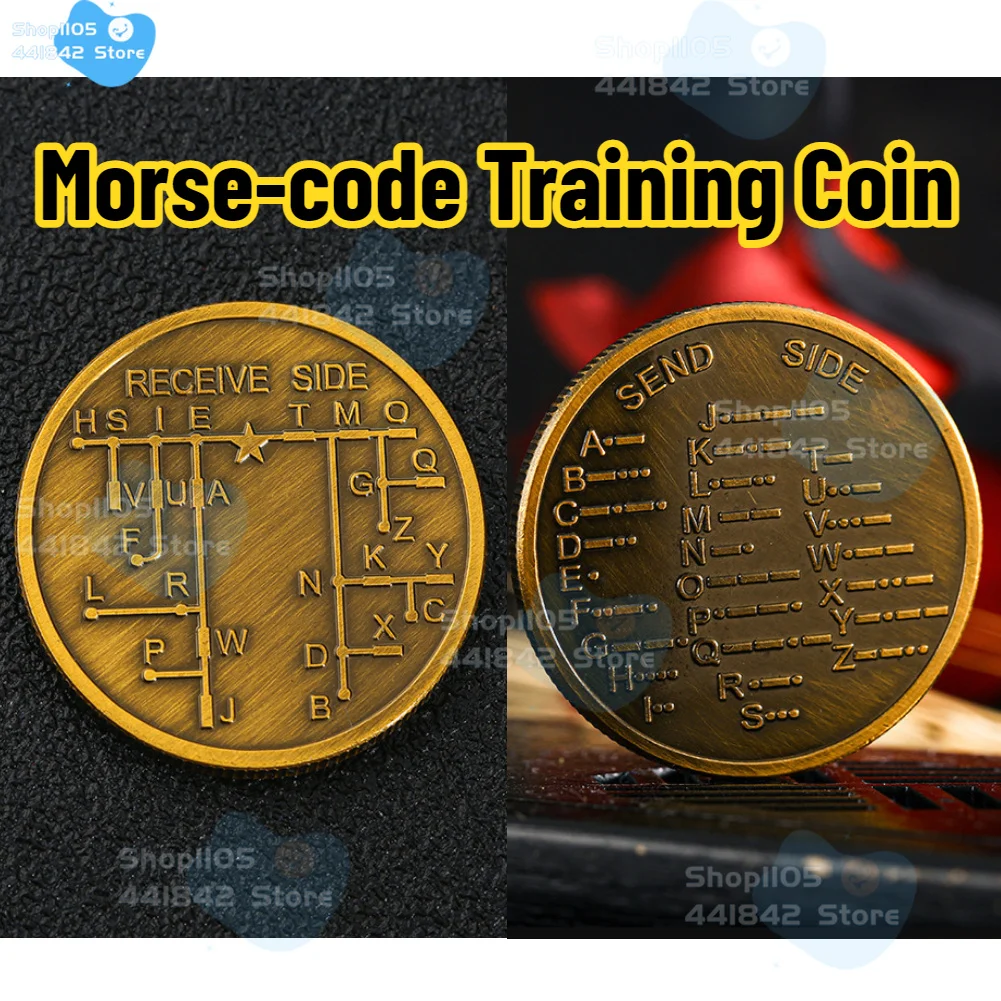 2026 Morse-code Training Coin Training Coin Morse-code Learning Tools For Novice Radio Enthusiasts And Hobbyists History Buffs