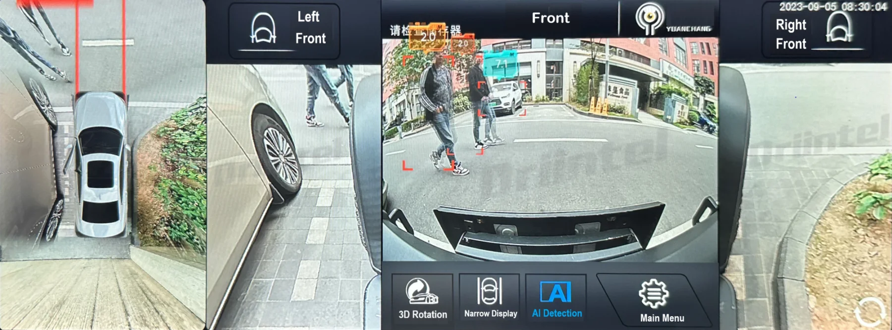Driintel 1080P Rundumansicht 360 ° Panorama-System 3D-Kamera Auto-Rundumansicht Panoramische Kreisförmige Überwachung DVR-Rekorder – Detail 13