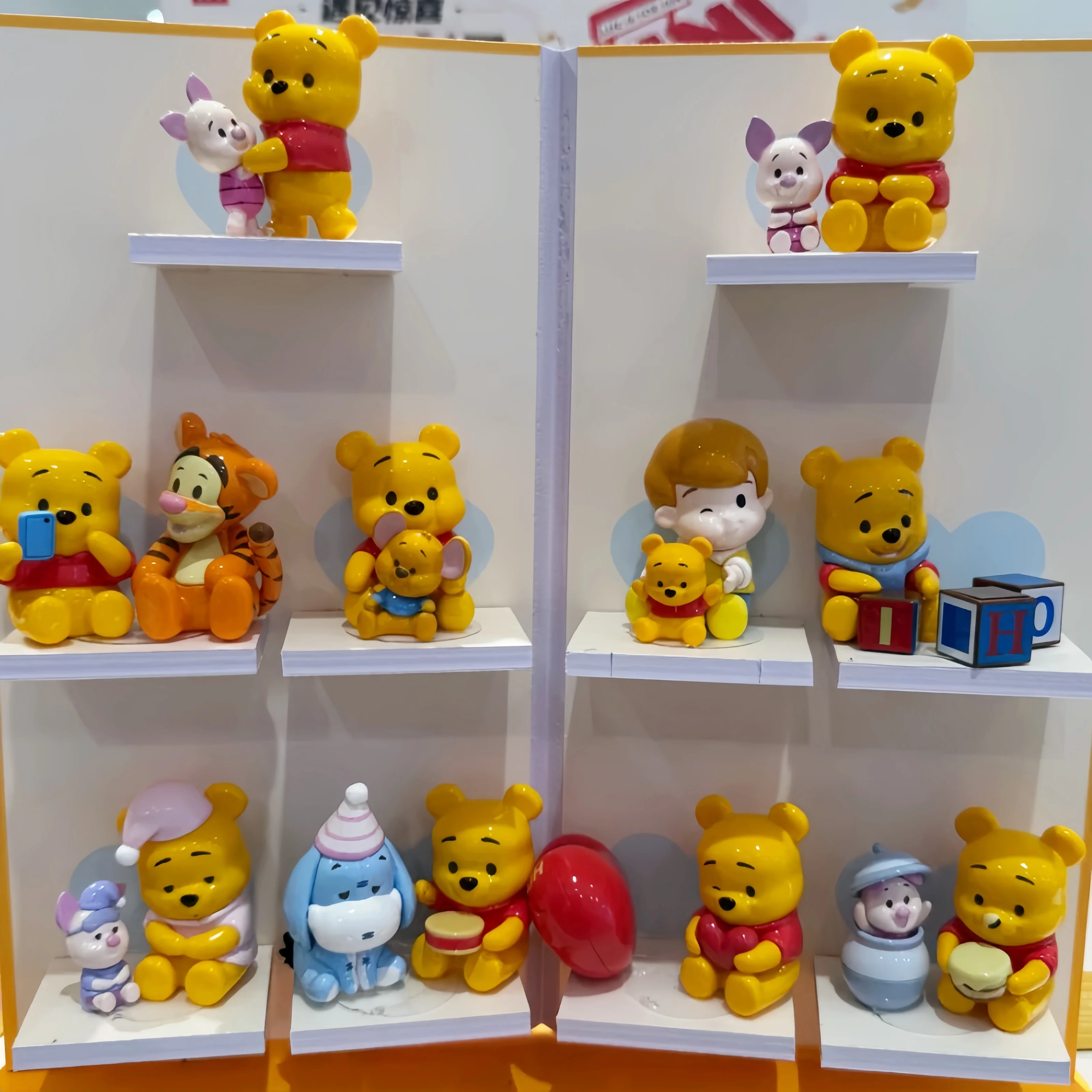 

Подлинная аниме-мультфильм Винни Пух, серия «Лучший друг», слепая коробка, тигр, уа, поросенок, модель, коллекция, орнамент, подарки для детей